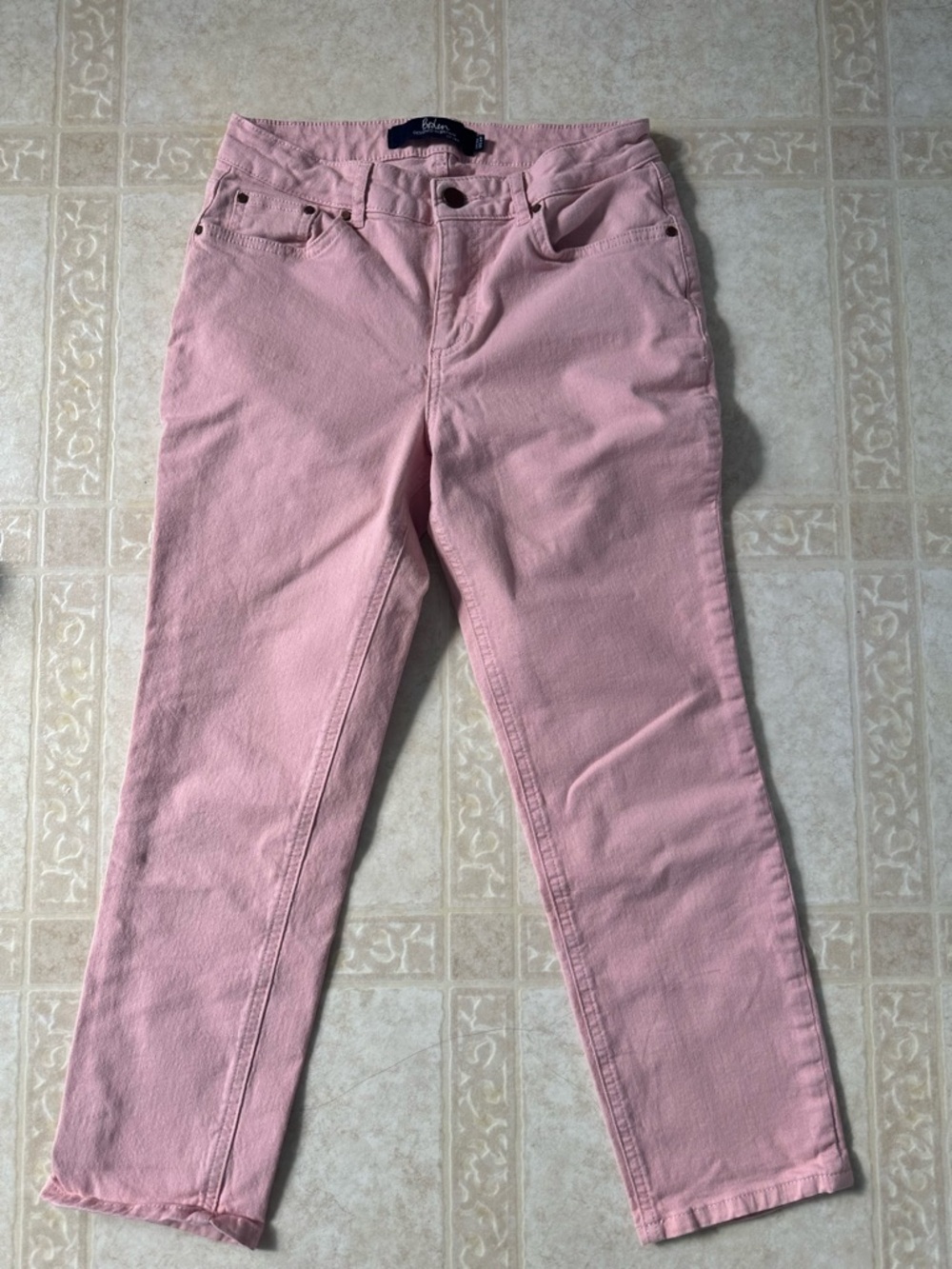 Boden Pink Straight-Leg Women’s Jeans 4P